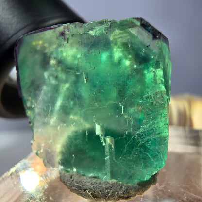 Phantom Fluorit Würfel parkettiert, grün lila Okorusu, Namibia 20*21*19mm