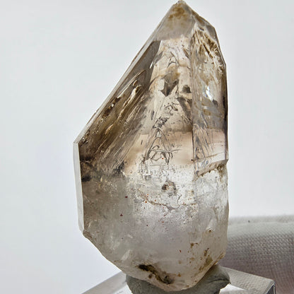 Enhydro Phantom Smoky Quartz Sceptre Tip 2x Bubble Goboboseb, Namibie 50*26*20mm 