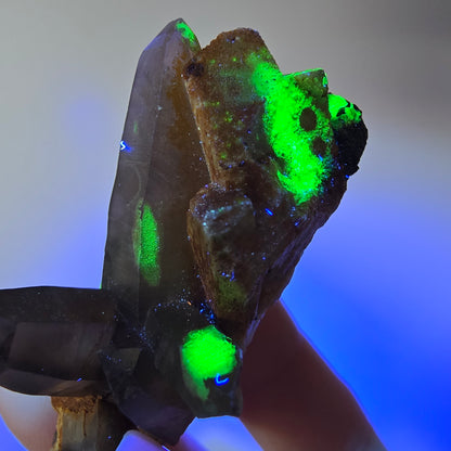 Tourmaline Schörl, quartz fumé, hyalite, stade orthose Erongo, Namibie 48*35*27mm 