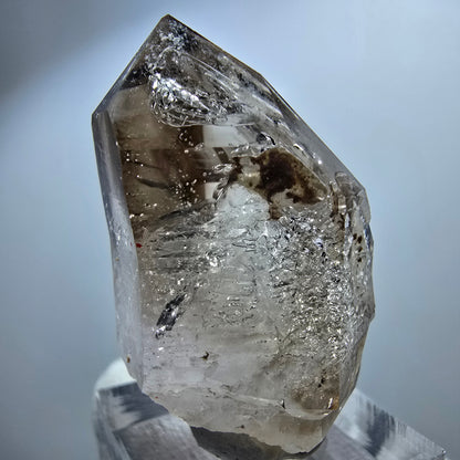 Enhydro Phantom Smoky Quartz Scepter, 1x Bubble Goboboseb, Namibia 44*28*23mm 