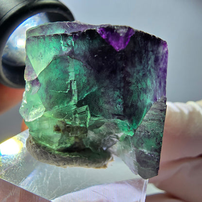 Rare Fluorite Cube Specimen, green purple Okorusu, Namibia 34*32*23mm 