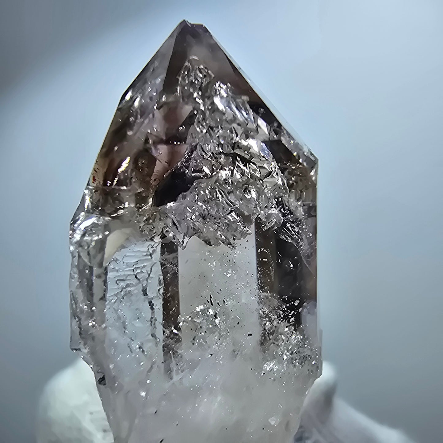 Sceptre d'améthyste fantôme Enhydro, 1x Bubble Goboboseb, Namibie 40 x 18 x 13 mm 