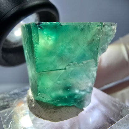 Klarer Phantom Fluorit Würfel parkettiert, grün Okorusu, Namibia 22*21*19mm