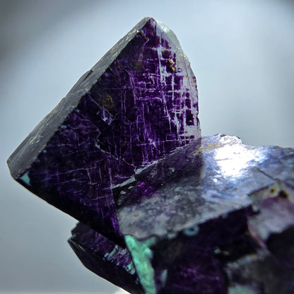 Cube de fluorite fantôme de qualité 11:11, Angel Pocket, mine d'Okorusu, Namibie, 36 x 34 x 17 mm 