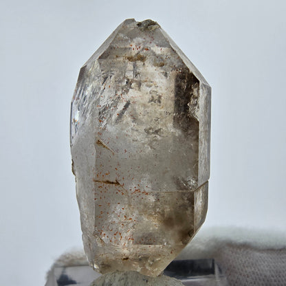 Enhydro Phantom Smoky Quartz Sceptre Tip 1x Bubble Goboboseb, Namibie 39*19*16mm 