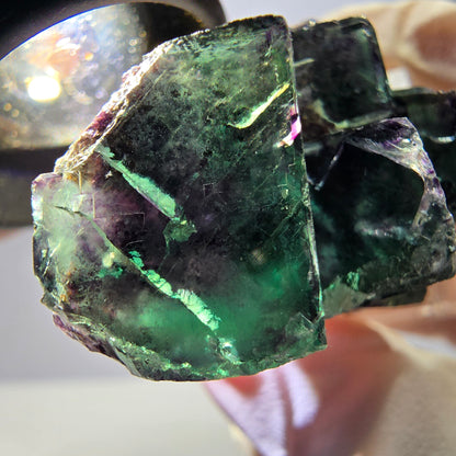 Rare Fluorite Cube Specimen, green purple Okorusu, Namibia 32*27*26mm 