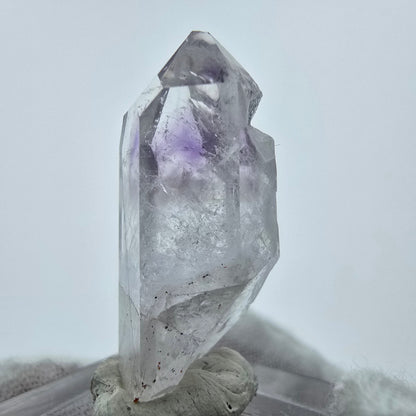 Cristal d'améthyste fantôme transparent Streep Mine Goboboseb Namibie 31*13*12mm 