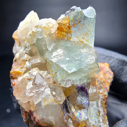 Cubes de fluorite très clairs niveau vert Omehane, collection Namibie 41*31*30mm