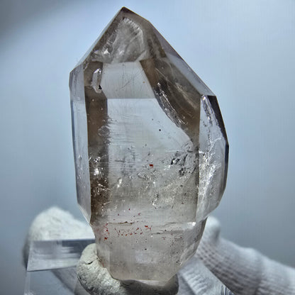 Enhydro Phantom Smoky Quartz Scepter, 1x Bubble Goboboseb, Namibia 40*22*16mm 