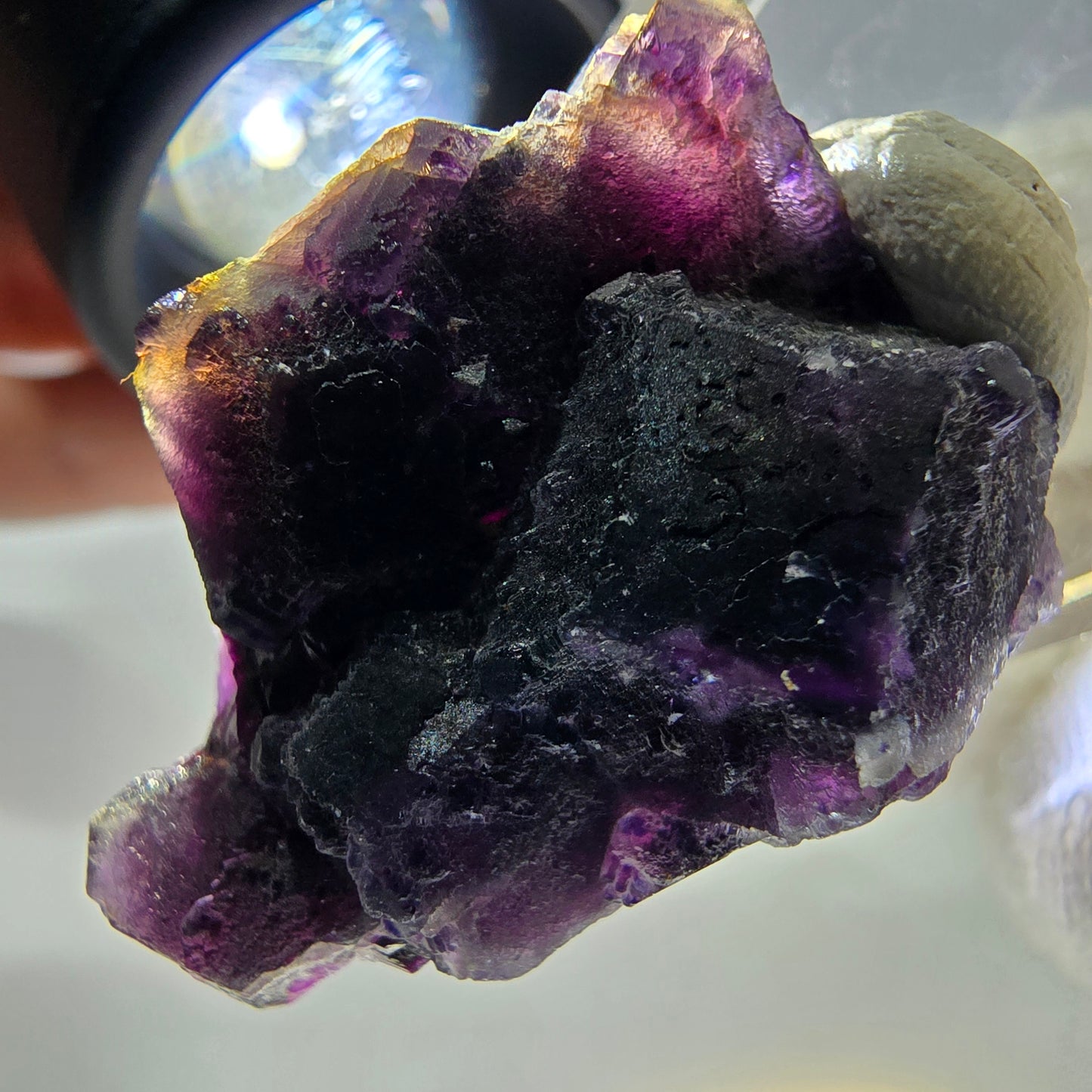 Spécimen de cube de fluorite fantôme, violet Okorusu, Namibie 33 x 22 x 13 mm 