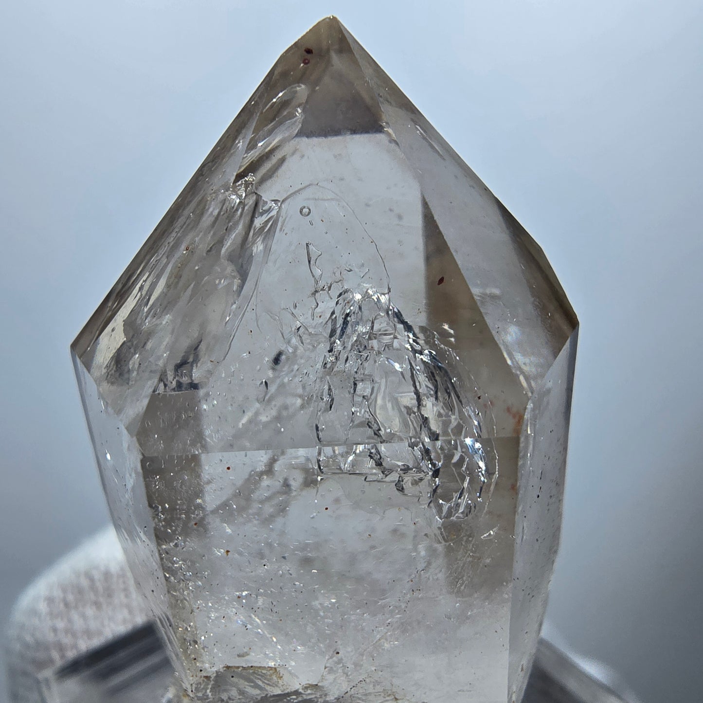 Clear Phantom Smoky Quartz Scepter Point Goboboseb, Namibia 40*23*24mm