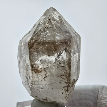Enhydro Phantom Rauchquarz Zepter Spitze 1x Blase Goboboseb, Namibia 60*36*26mm