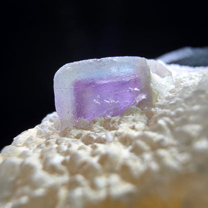 Phantom Fluorite Cube on Quartz Cluster purple green Omehane, Namibia 40*33*17mm