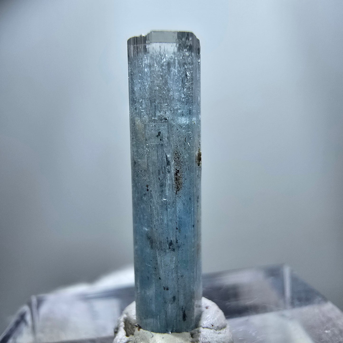 Klarer Aquamarin X Kristall, blau Erongo, Namibia 20*7*4mm
