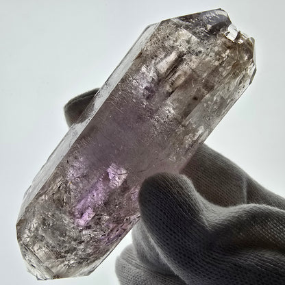 Sceptre d'améthyste squelette Enhydro DT UV Calcite 2x Bubble Valentine Pocket Namibie 99*35*31mm 
