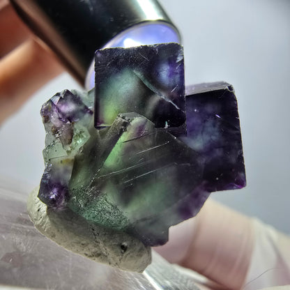 Rare Fluorite Cube Specimen, green purple Okorusu, Namibia 24*21*19mm 