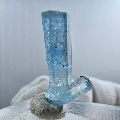 Rare spécimen d'aigue-marine claire XX Erongo, Namibie 23*12*6mm 