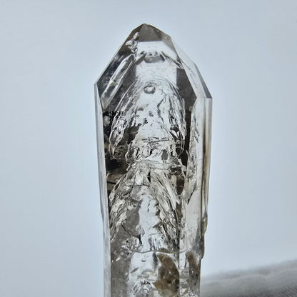 Enhydro Phantom Smoky Quartz Sceptre Tip 1x Bubble Goboboseb, Namibie 53*16*13mm 