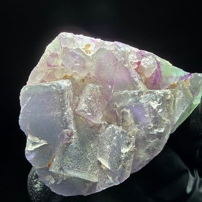 Phantom Fluorit Würfel auf Quarz Stufe lila grün Omehane, Namibia 40*30*16mm
