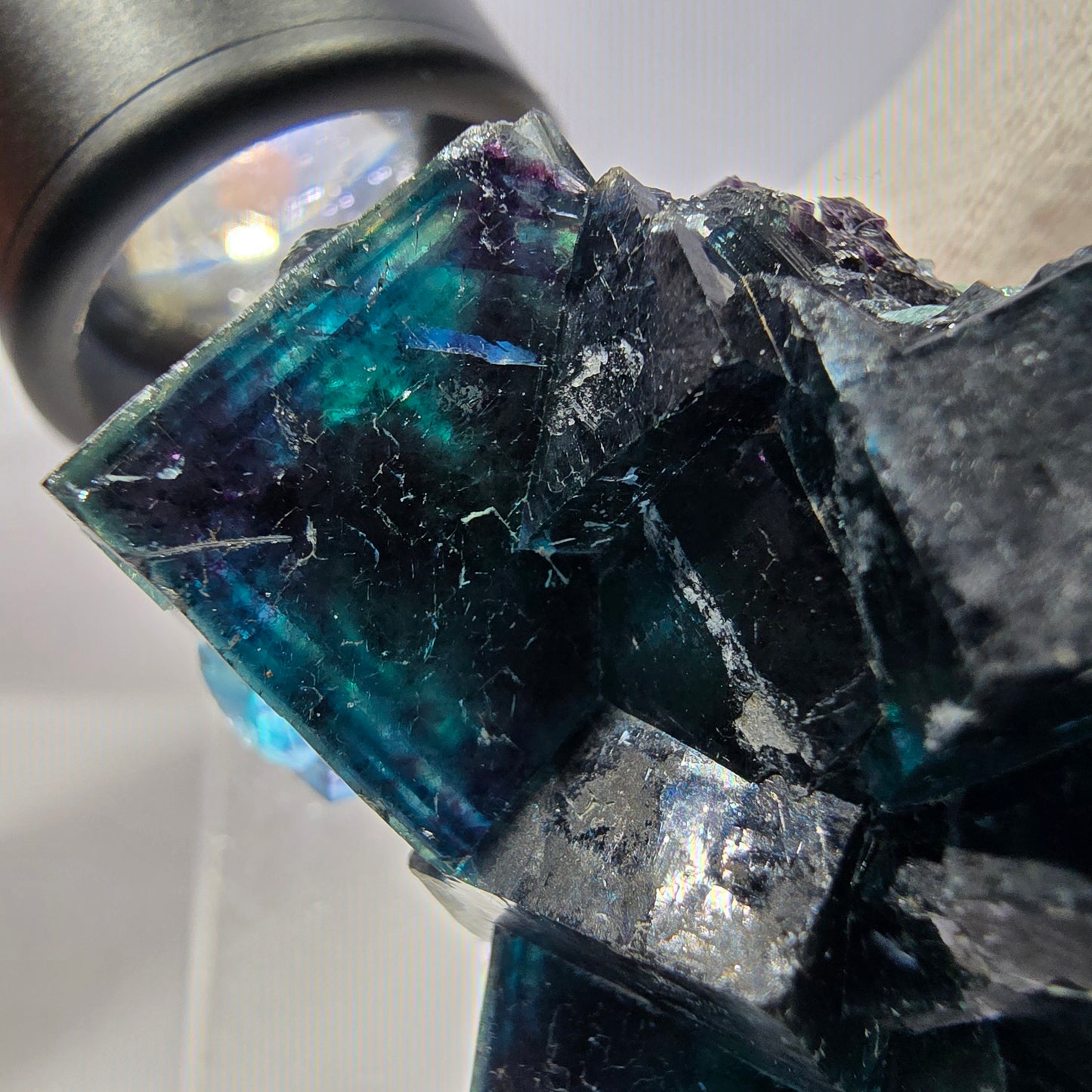 Phantom Fluorite Cube Specimen, Zonal - New Find! Okorusu, Namibia 44*38*28mm 