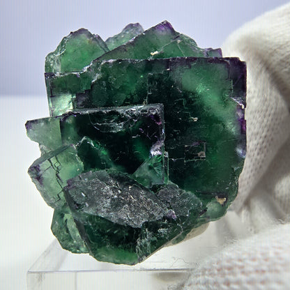 Phantom Fluorit Würfel Stufe parkettiert zonal Okorusu, Namibia 40*32*25mm