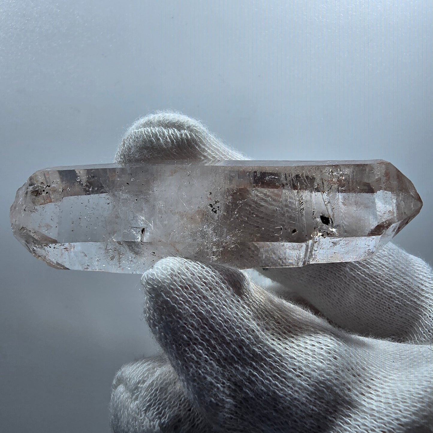 Lemurian Phantom Smoky Quartz DT Scepter Stage Valentine Pocket Goboboseb Namibie 70*19*14mm 