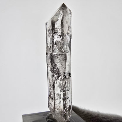 Sceptre squelette en quartz fumé Enhydro, 1 pochette bulle Saint-Valentin, Namibie 56 x 14 x 9 mm 