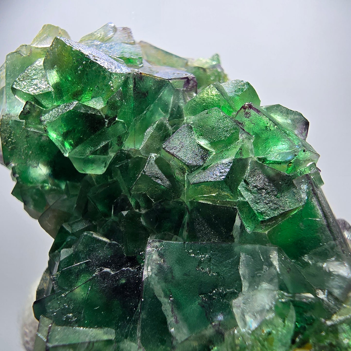 Phantom fluorite zonal, muscovite stage Erongo, Namibia 72*50*40mm 