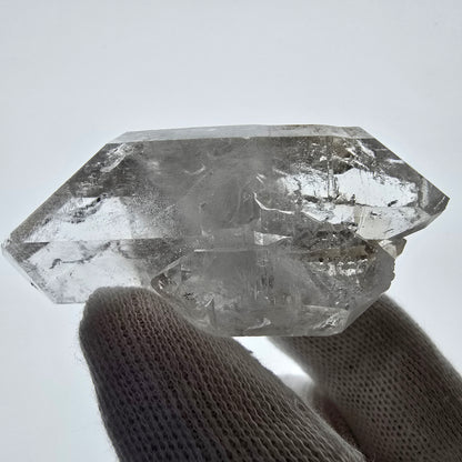 Sceptre de poche Saint-Valentin en quartz fumé fantôme squelette, Namibie 61 x 25 x 23 mm 
