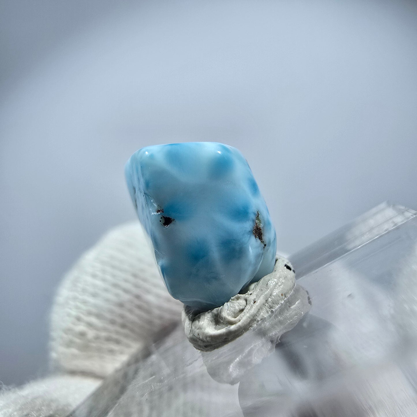 Schöner Larimar, poliert Dominikanische Republik 13*8*8mm