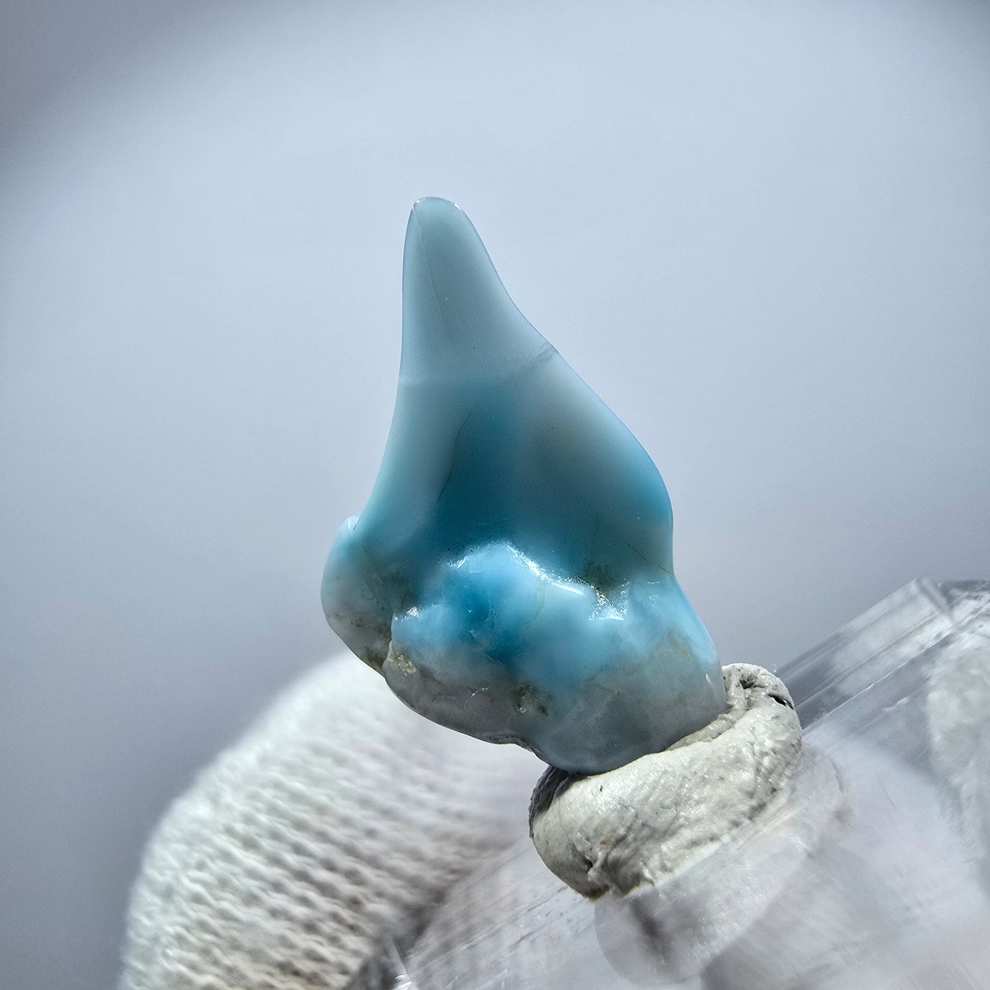 Schöner Larimar, poliert Dominikanische Republik 18*11*3mm