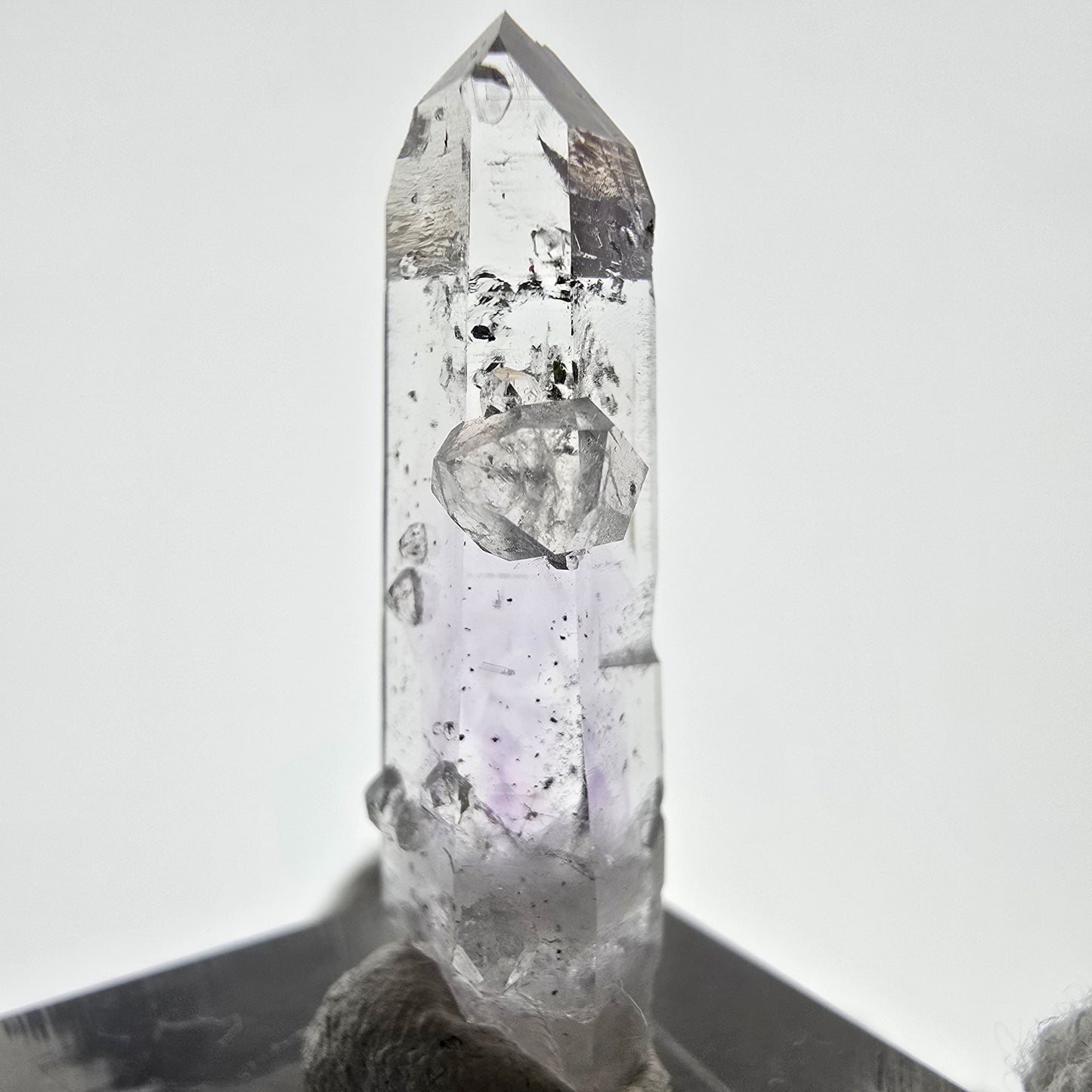 Phantom Amethyst with Analcim, Hematite Streep Mine, Goboboseb, Namibia 33*11*8mm 