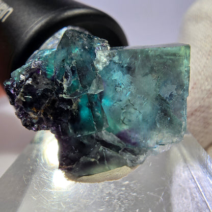 Phantom Fluorit Würfel Stufe, zonal - Neuer Fund! Okorusu, Namibia 23*18*17mm