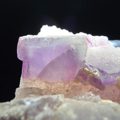 Phantom Fluorite Cube on Quartz Cluster purple green Omehane, Namibia 52*42*22mm