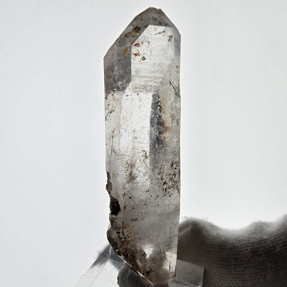 Sceptre de poche Saint-Valentin en quartz fumé fantôme squelette, Namibie 64 x 19 x 18 mm 