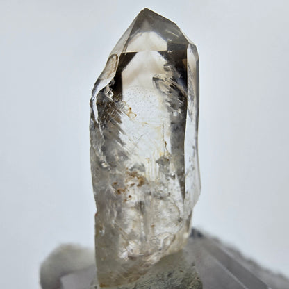 Enhydro Phantom Smoky Quartz Sceptre Tip 1x Bubble Goboboseb, Namibie 42*15*11mm 