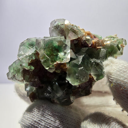 Phantom Fluorit, Hyalit, Muskovit Stufe Erongo, Namibia 52*34*31mm