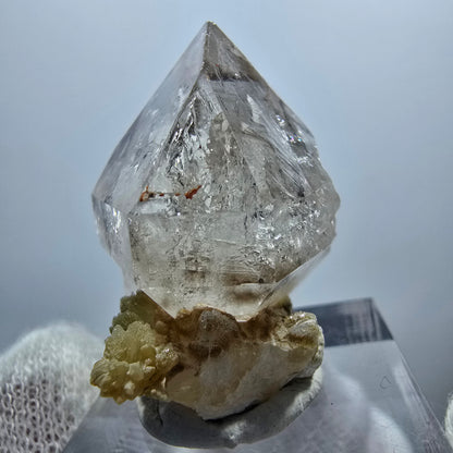 Enhydro Phantom Smoky Quartz Scepter, 1x Bubble Goboboseb, Namibia 33*25*21mm 