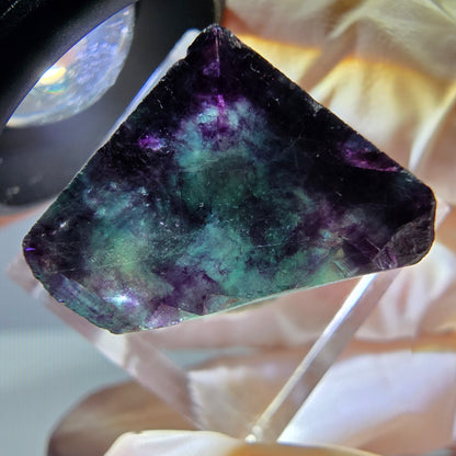 Phantom Fluorit Würfel parkettiert, grün lila Okorusu, Namibia 17*17*17mm