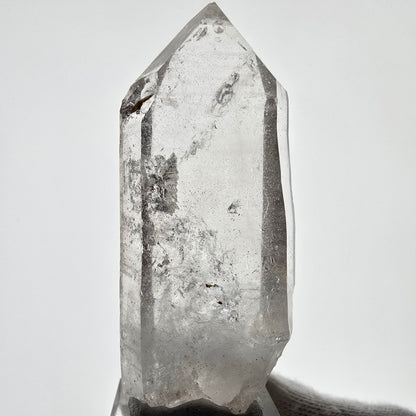 Sceptre squelette en quartz fumé Enhydro, grande poche à bulles Saint-Valentin, Namibie 67 x 29 x 16 mm 