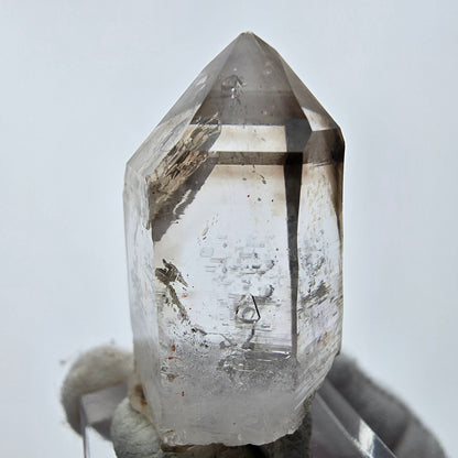 Enhydro Phantom Smoky Quartz Point 1x Bubble Goboboseb, Namibia 40*21*17mm 