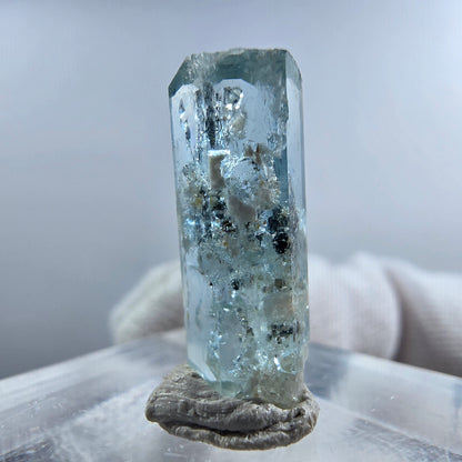 Aigue-marine Setlene, tourmaline Schörl stade Erongo, Namibie 19*7*7mm 