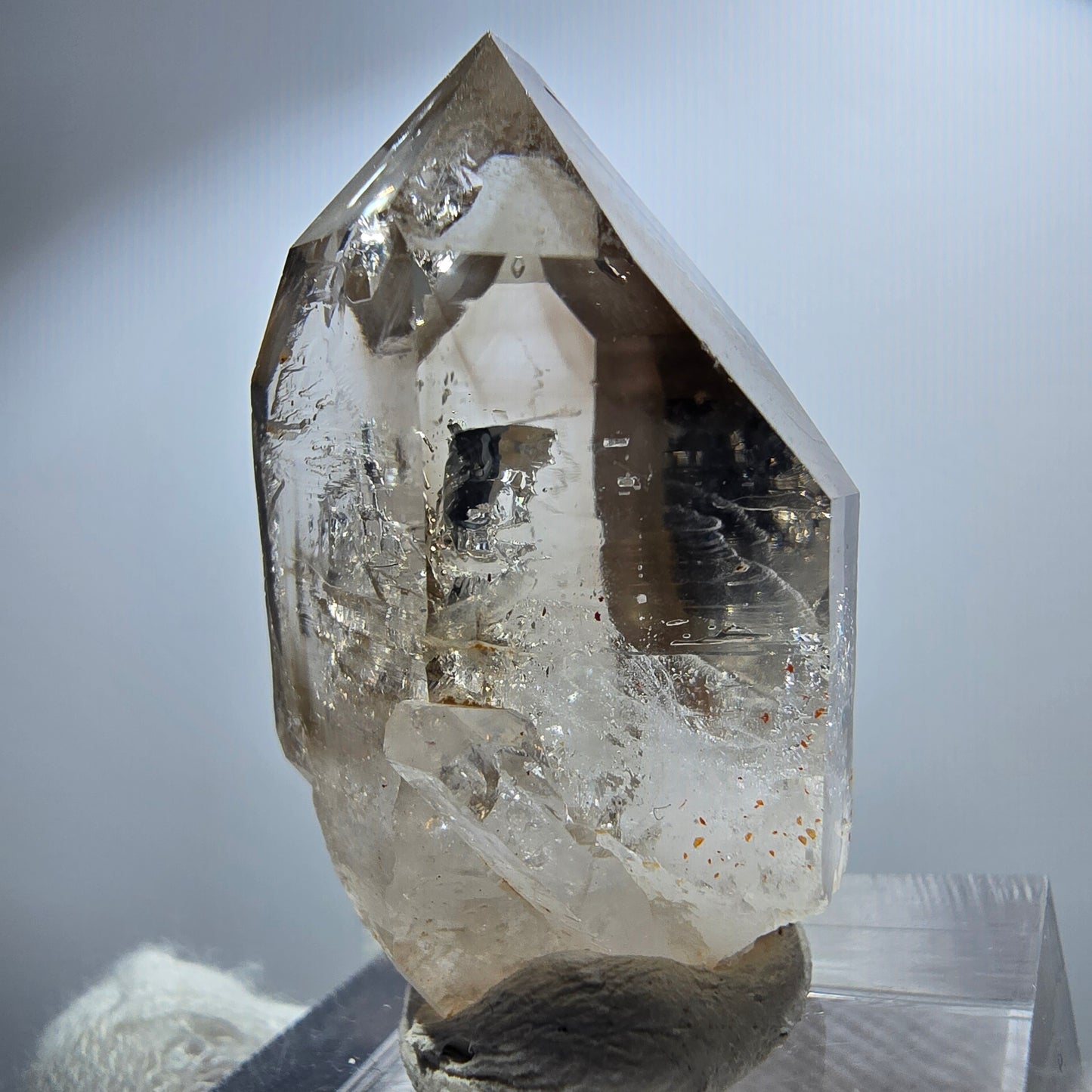 Clear Phantom Smoky Quartz Scepter Point Goboboseb, Namibia 36*21*19mm 