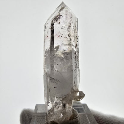 Enhydro Skeleton Smoky Quartz DT Scepter, Large Bubble Valentine Pocket, Namibia 53*18*17mm 