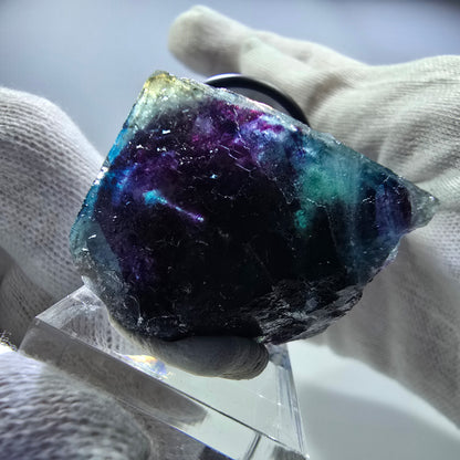 Phantom Fluorit Würfel, zonal - Neuer Fund! Okorusu, Namibia 39*39*15mm