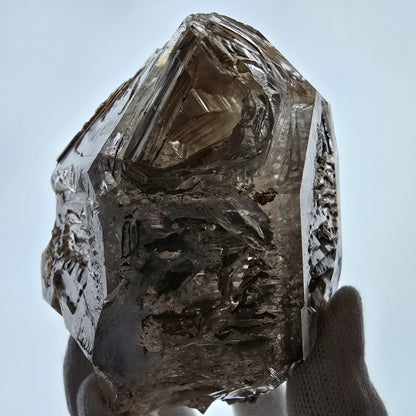 XL Enhydro Window Smoky Quartz DT Scepter, 1x Bubble Valentine Pocket Namibia 110*103*74mm 