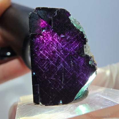 Phantom Fluorit Würfel Stufe grün lila zonal 11:11 Angel Pocket, Namibia 22*22*20mm