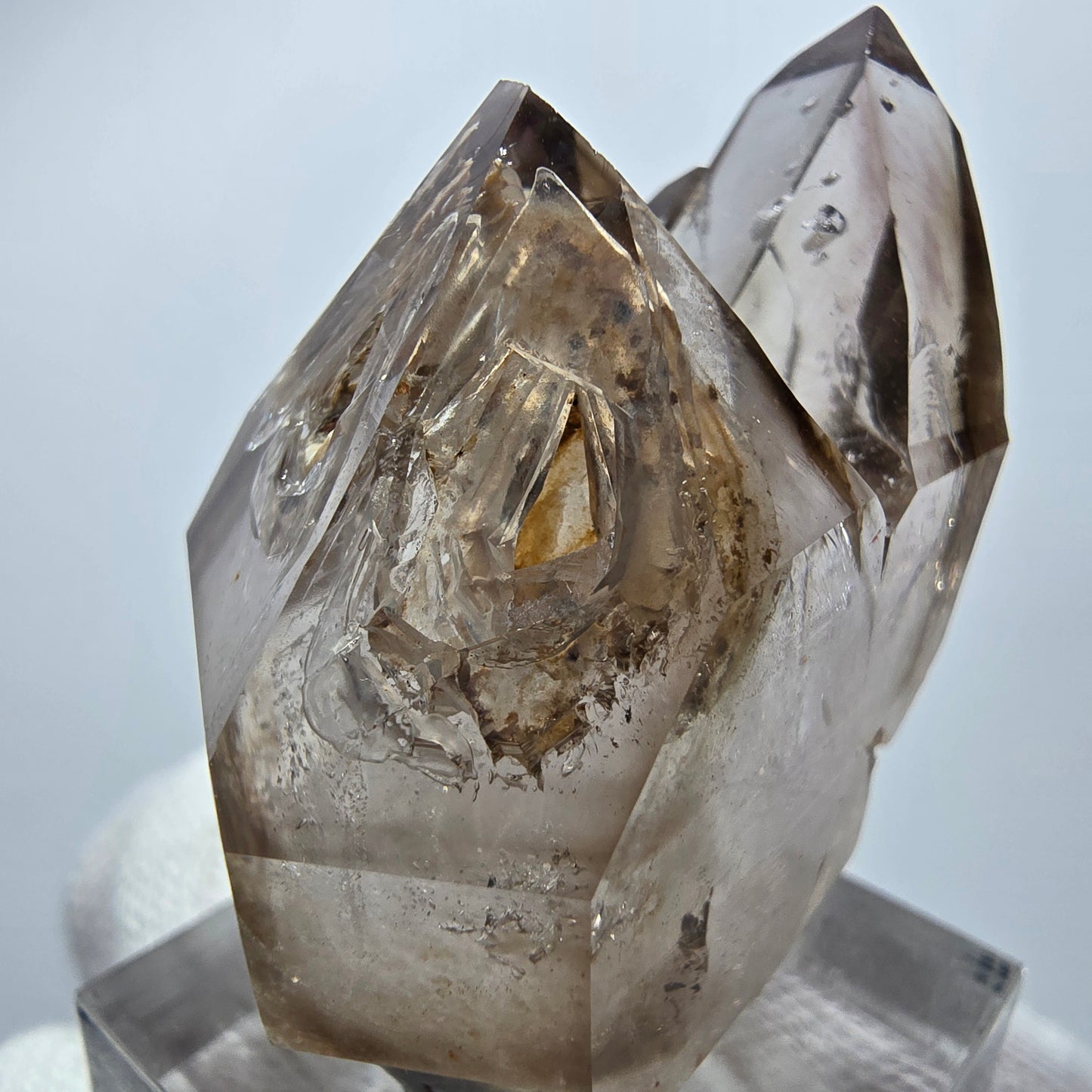 Clear Phantom Smoky Quartz Scepter Cluster Goboboseb, Namibia 40*34*23mm 
