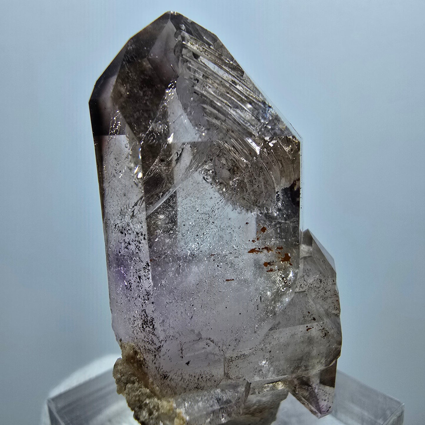 Clear Phantom Smoky Quartz Scepter Point Goboboseb, Namibia 41*24*20mm 