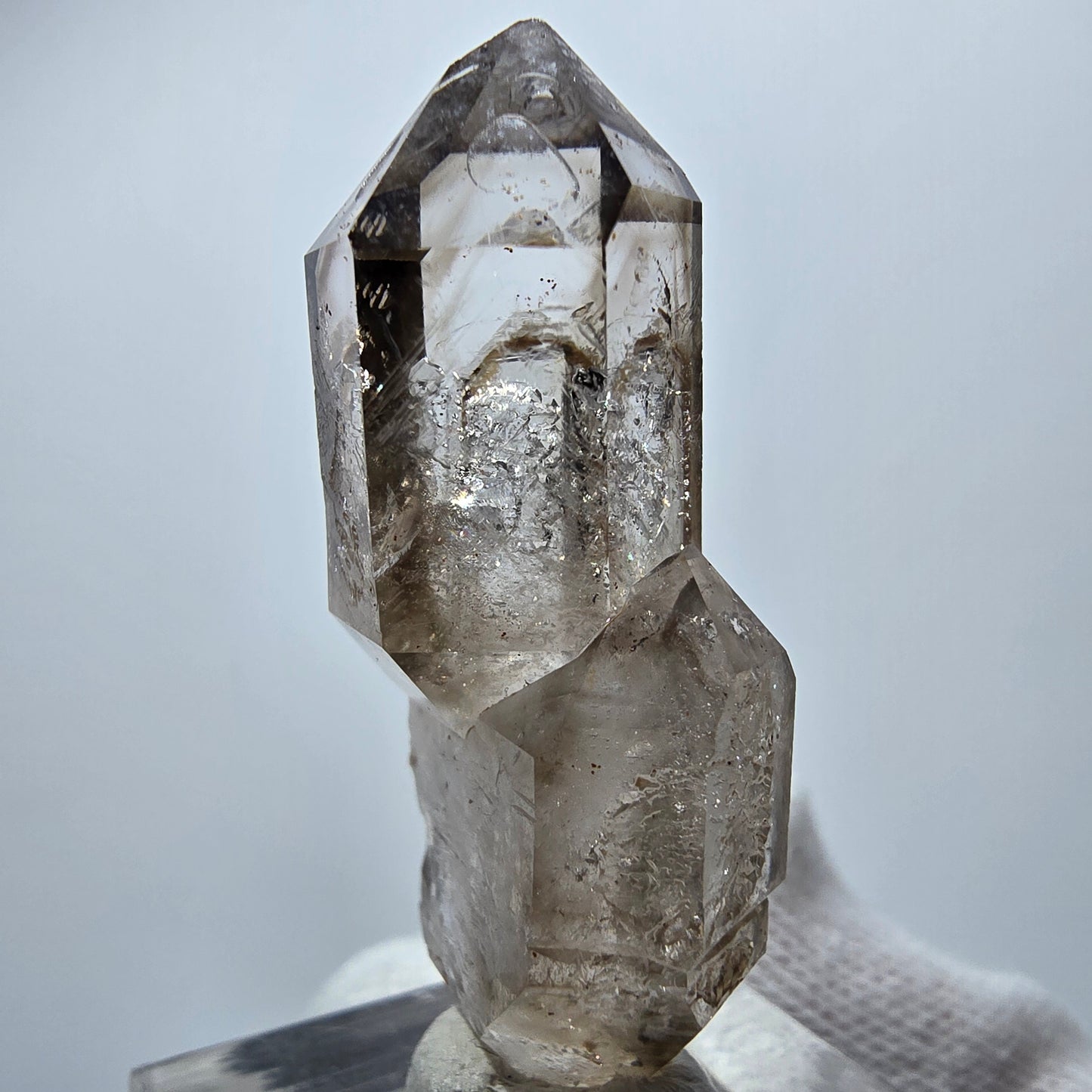 Clear Phantom Smoky Quartz DT Scepter Point Goboboseb, Namibia 42*18*14mm 